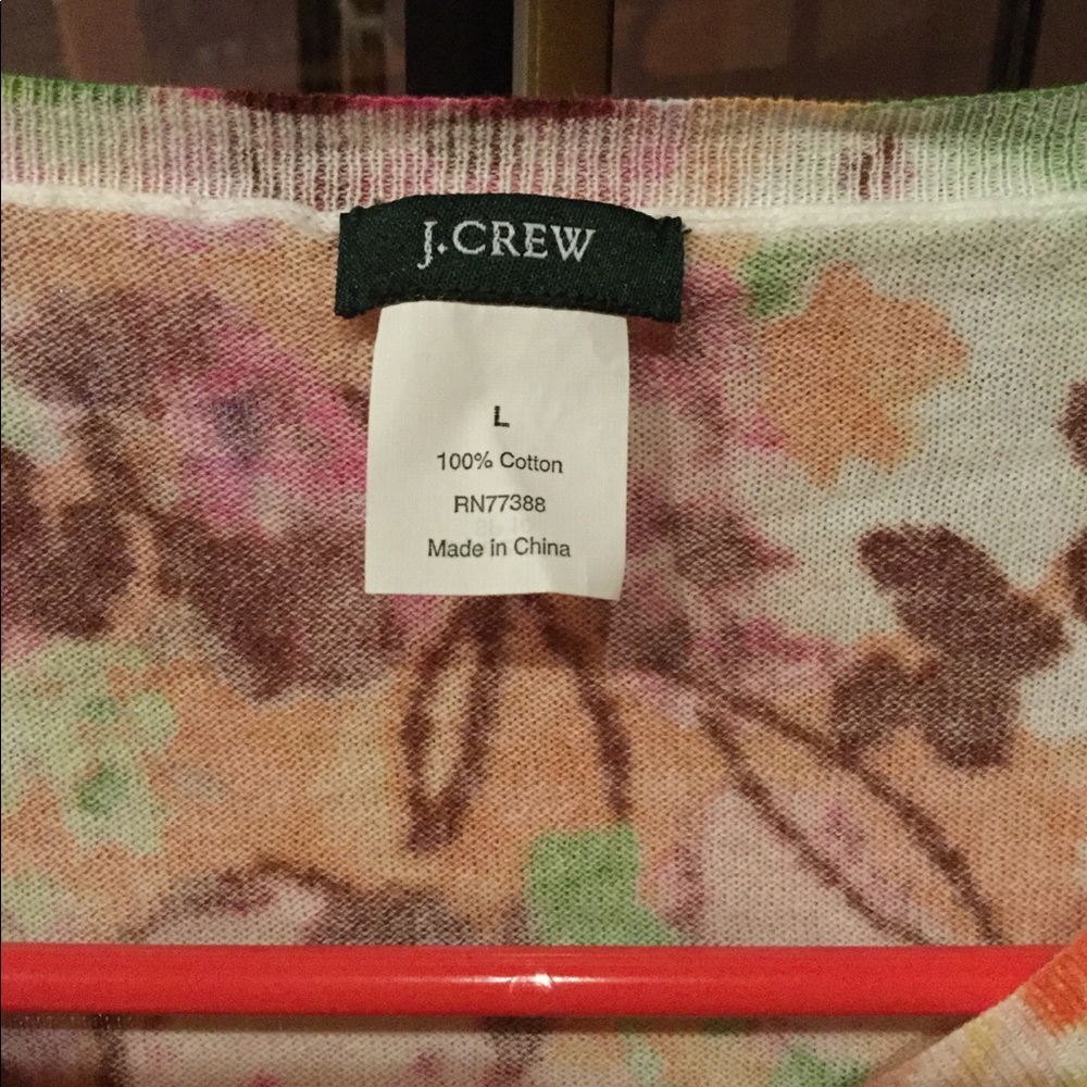 Jcrew summer floral sweater